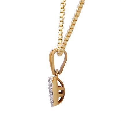 Simple Oval Dazzle Diamond Pendant