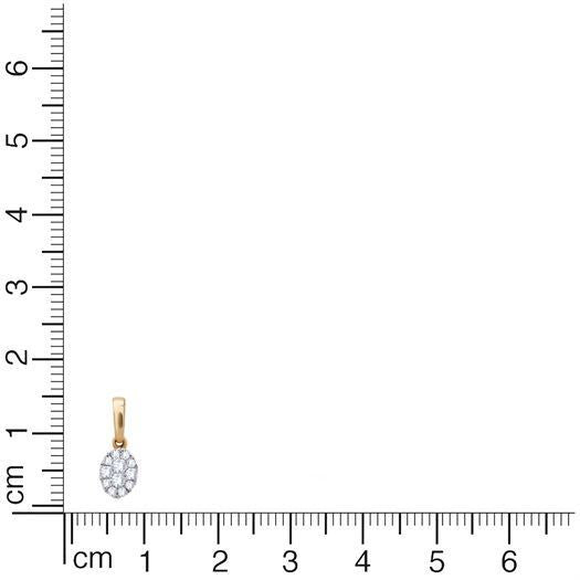 Simple Oval Dazzle Diamond Pendant