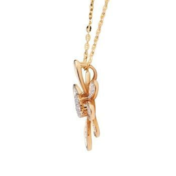 Floral Radiance Diamond Pendant