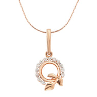 Blooming Elegance Diamond Rose Gold Pendant