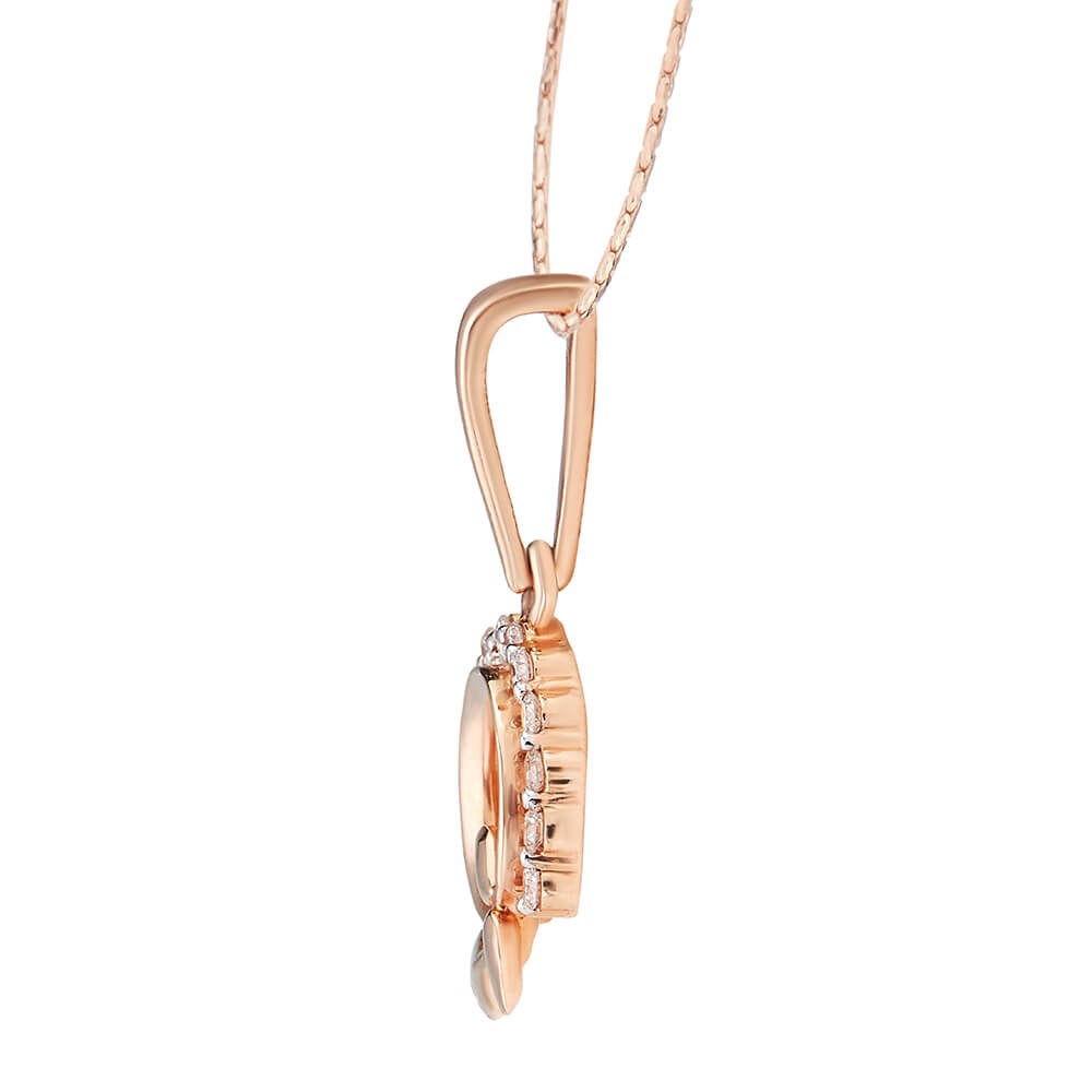 Blooming Elegance Diamond Rose Gold Pendant