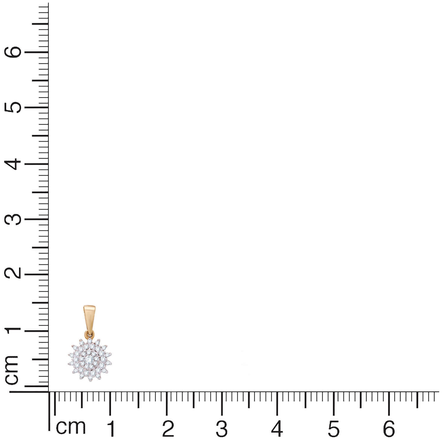 Vibrant Sunshine Diamond Rose Gold Pendant