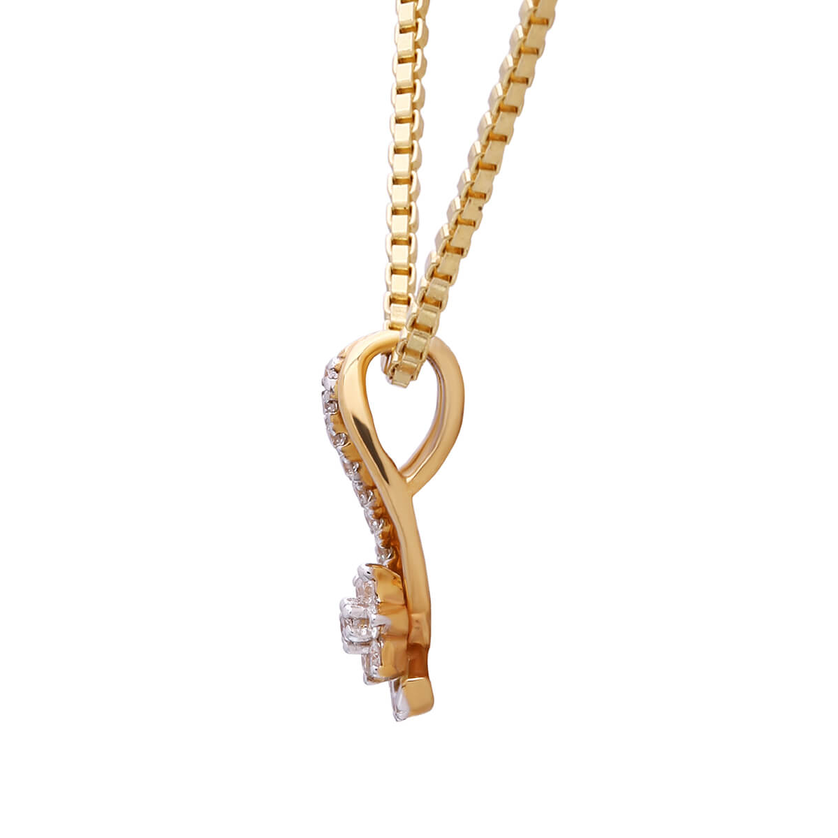 Stunning Floweret Diamond Pendant