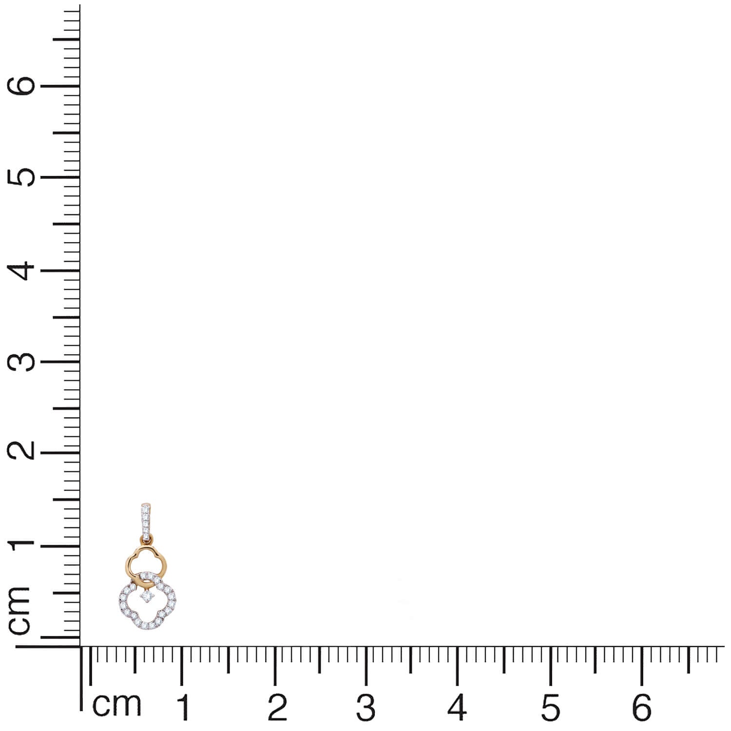 Petite Clover Dazzle Diamond Pendant