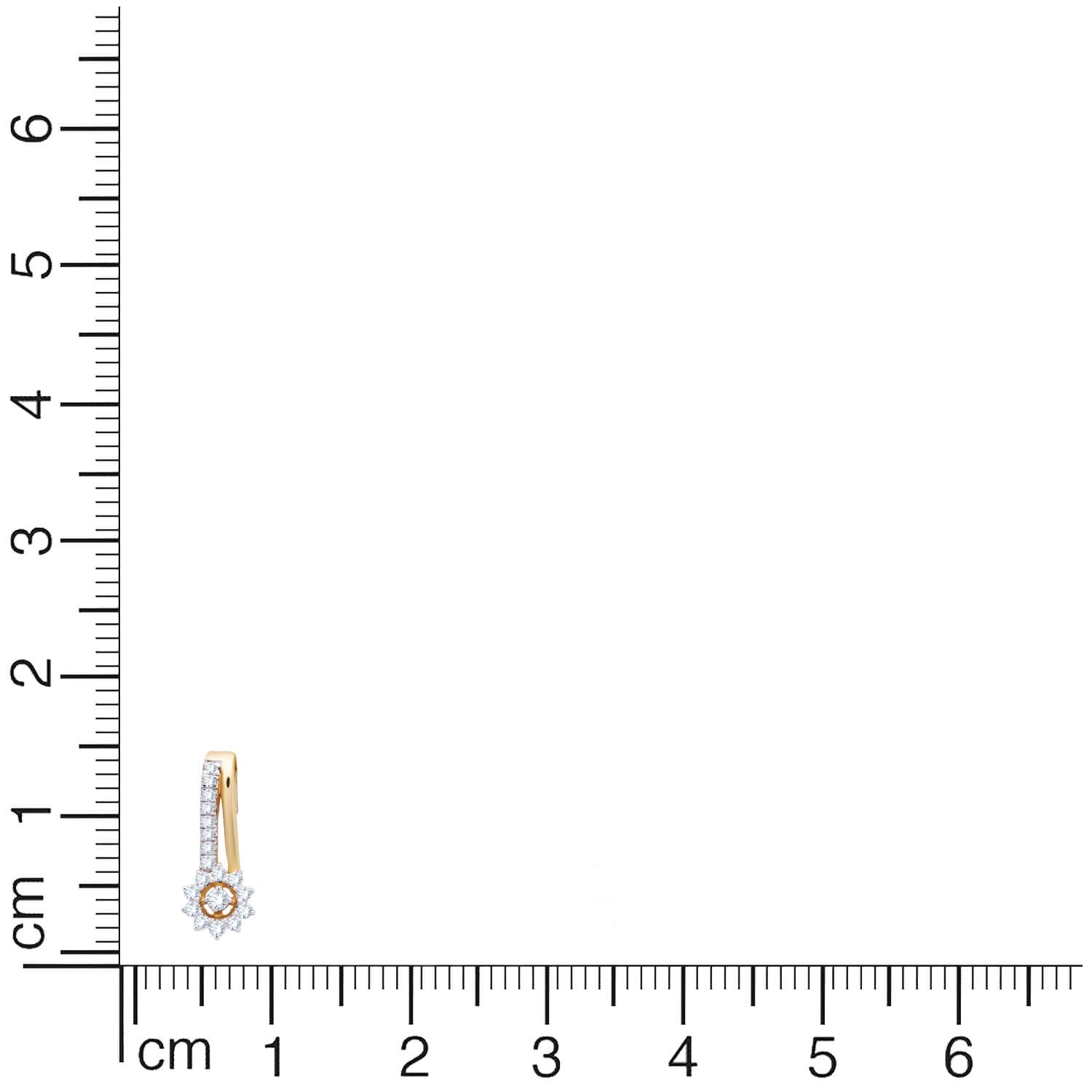 Slender Blossom Shine Diamond Pendant