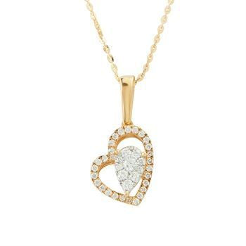 Radiant Heart Diamond Pendant