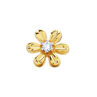Gleaming Cherry Blossom Gold Nose Screw
