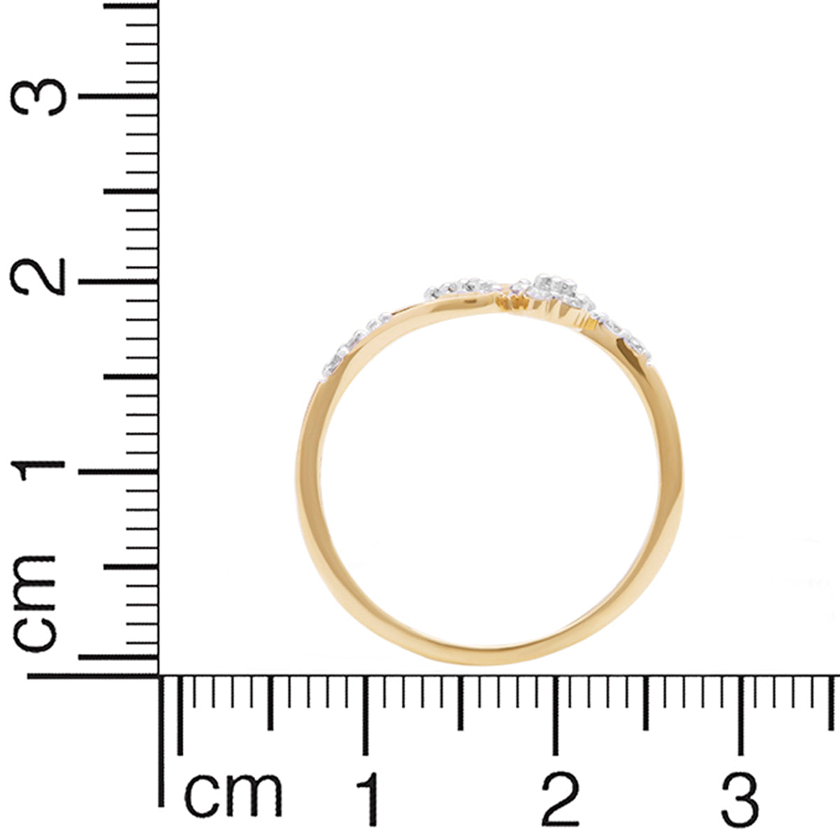 Flora Swirl Shimmer Ring for Women
