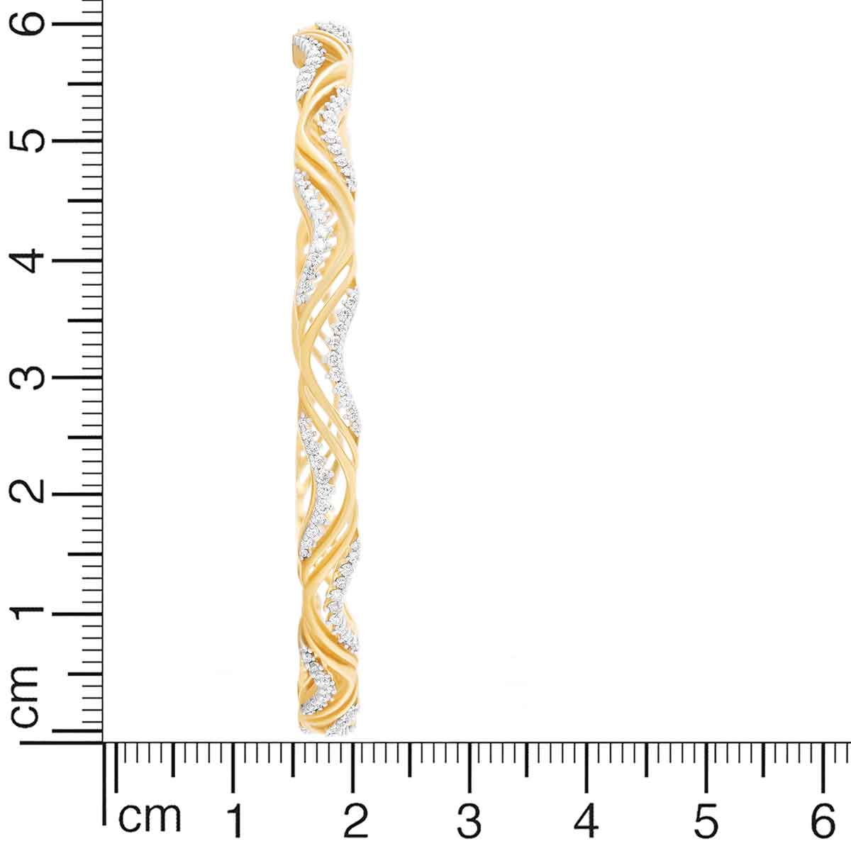 Modern Dazzle Diamond Bangle