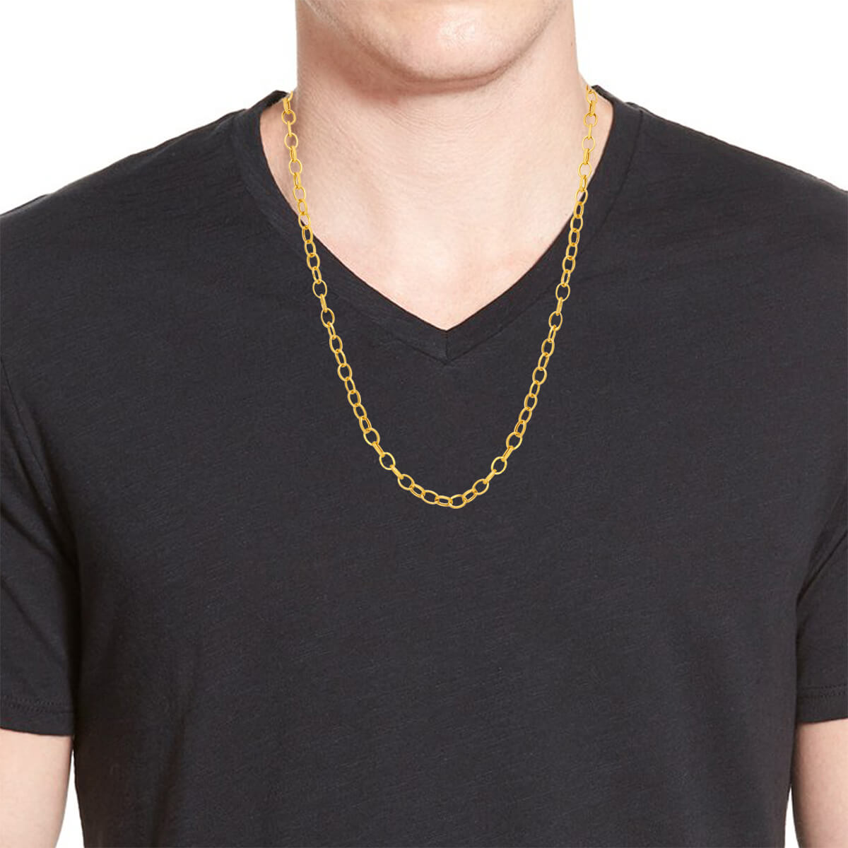 Gentle Links Gold Chain For Men
