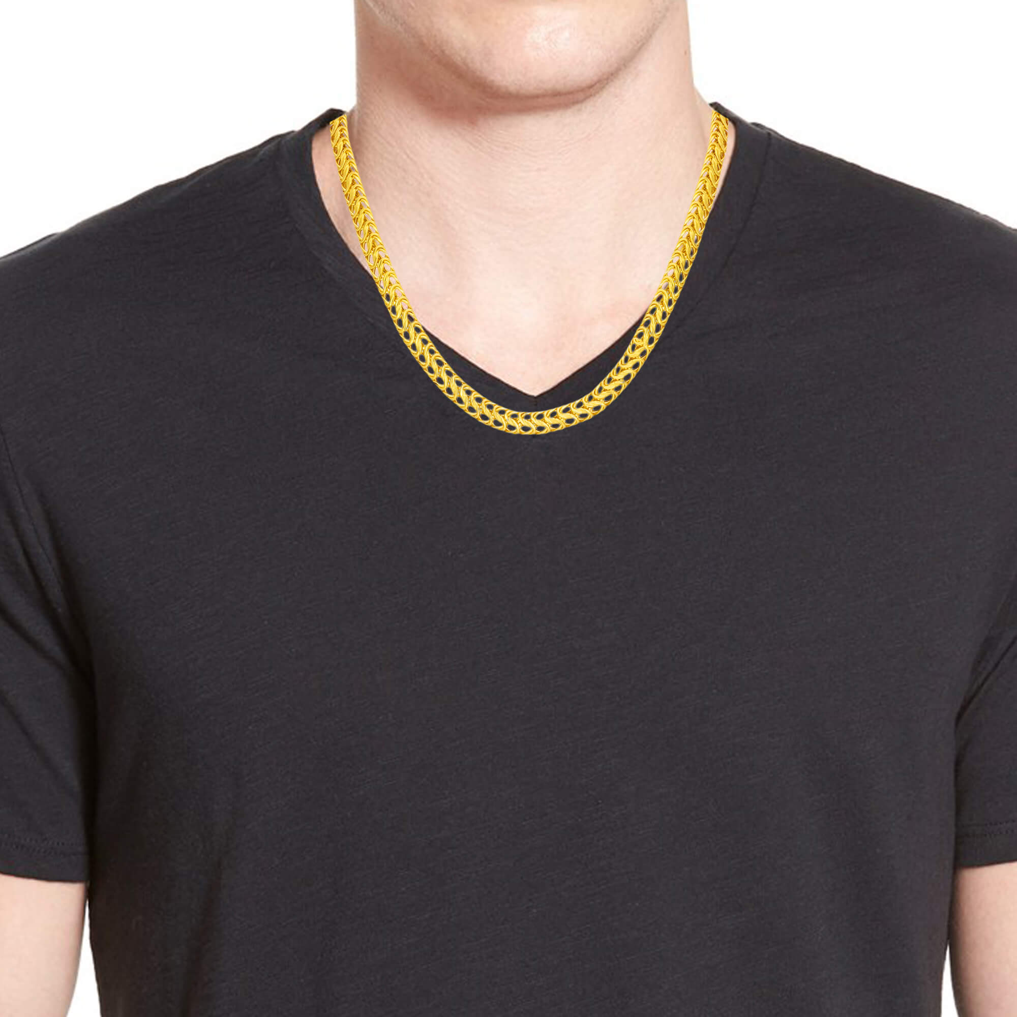 Majestic Glow Gold Chain For Men