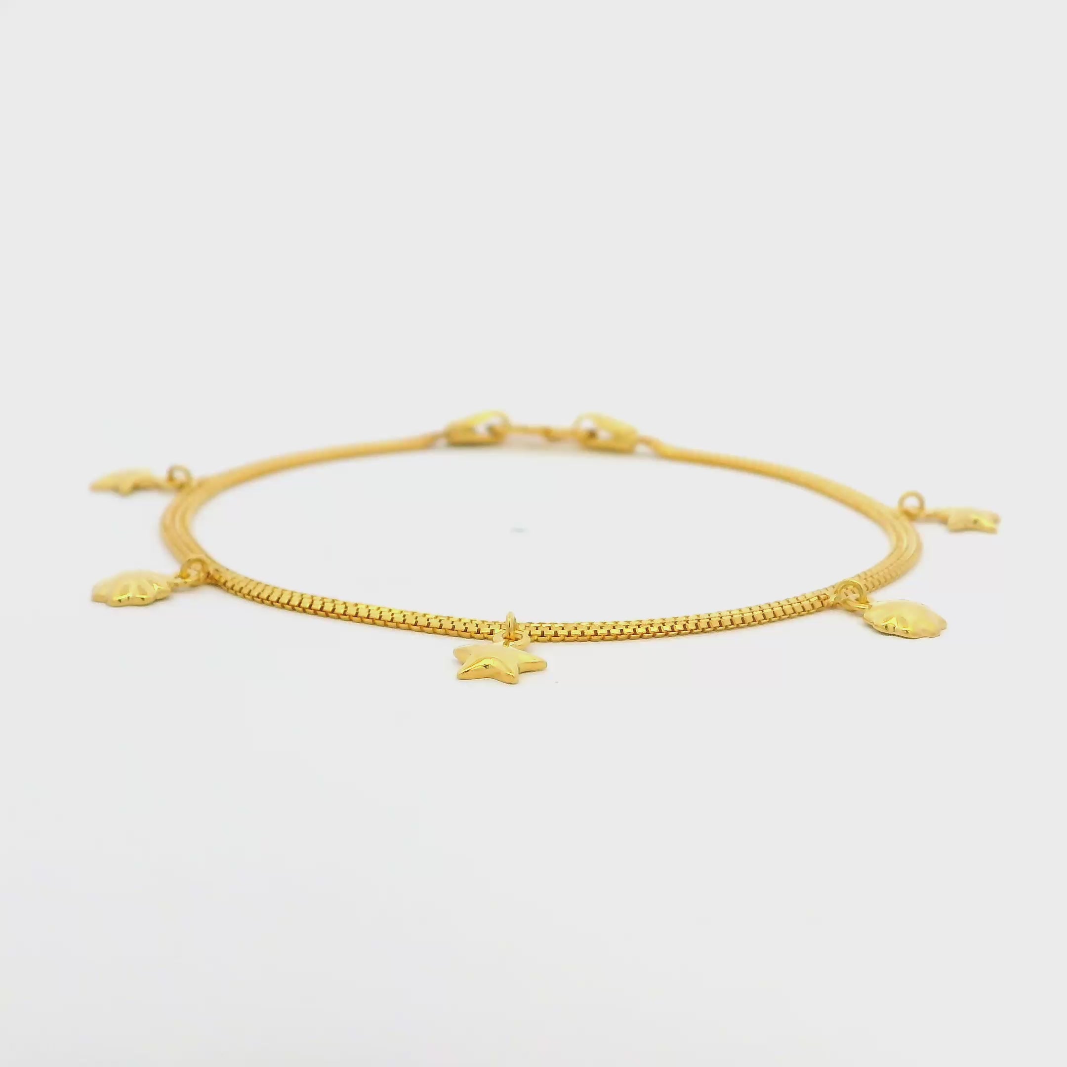 Star Shine Gold Bracelet for Women