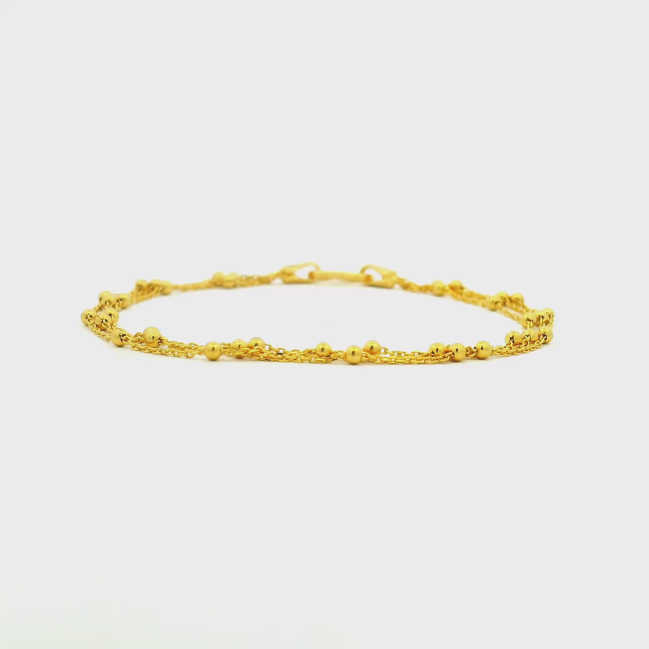 Delicate Charm Gold Bracelet for Women