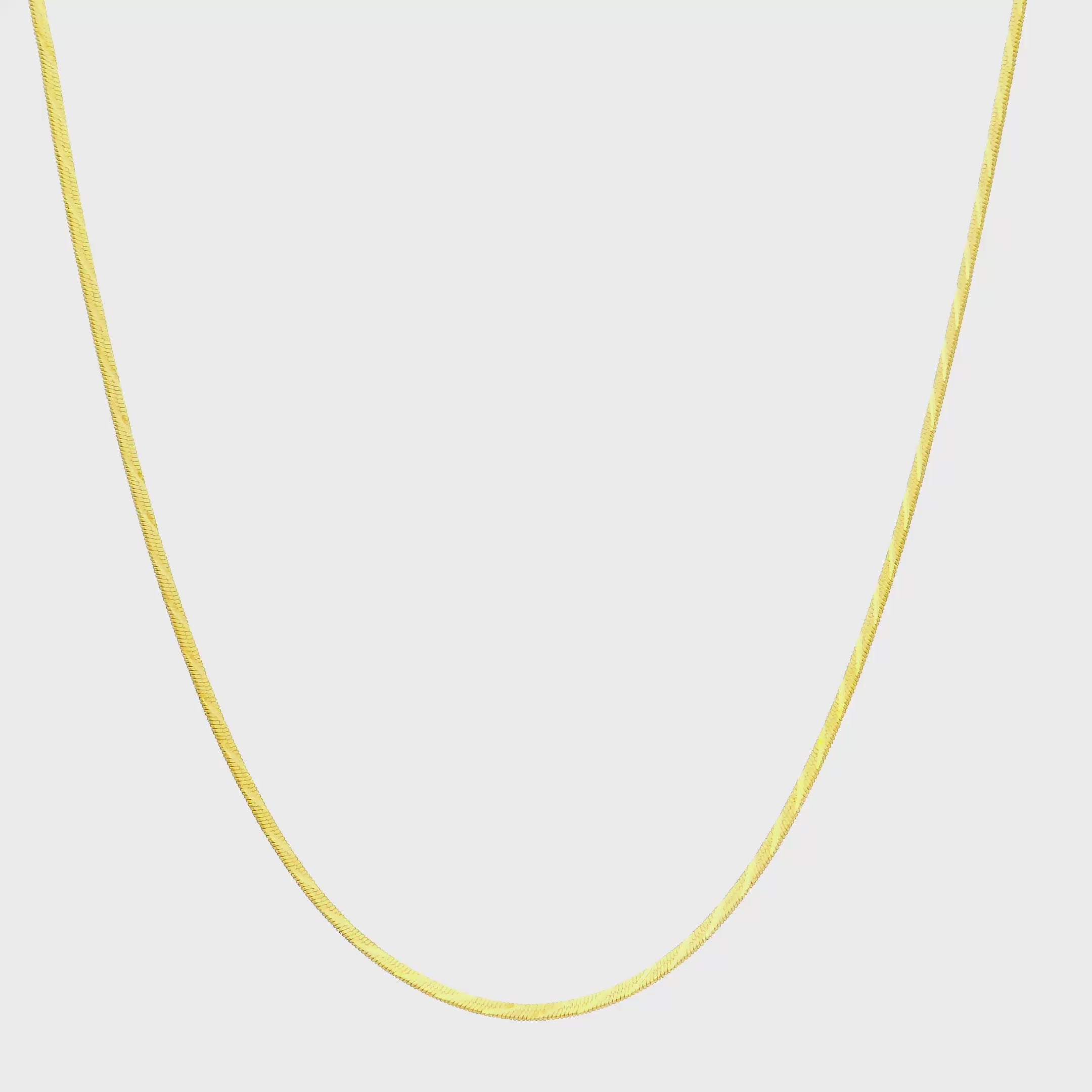 Modern Swirl Gold Chain for Women