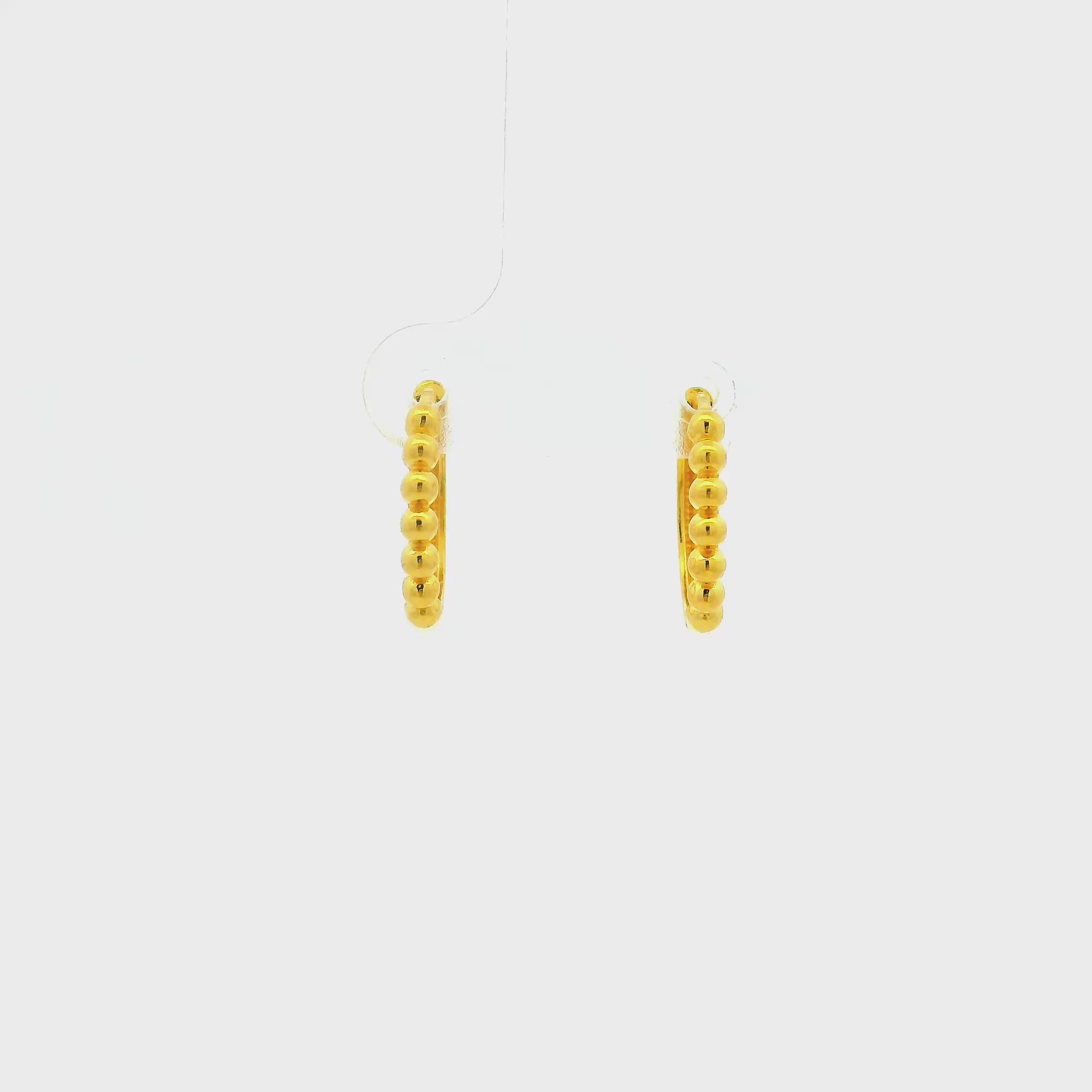 Classy Beads Gold Hoops