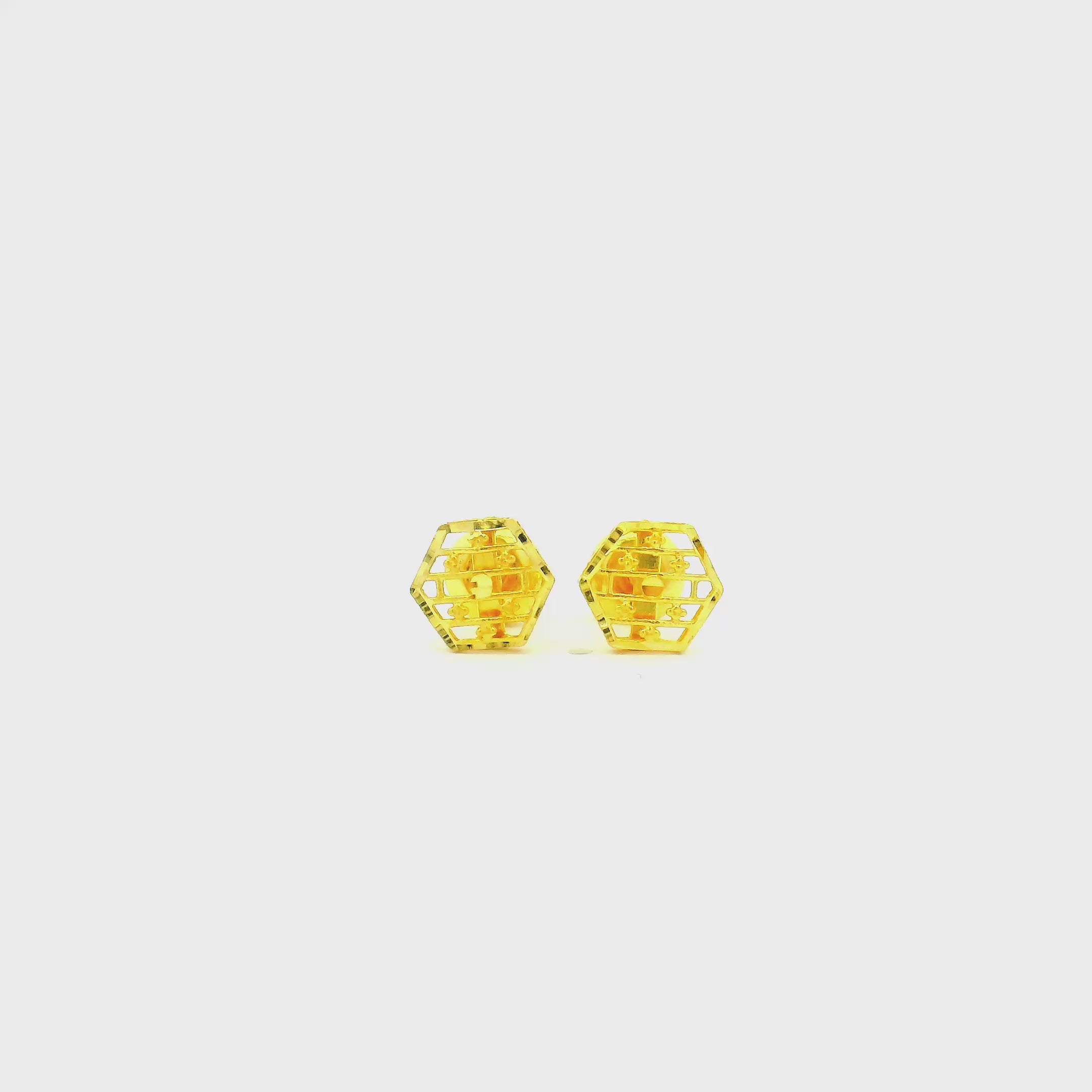 Sweet Shine Gold Earrings for Kids