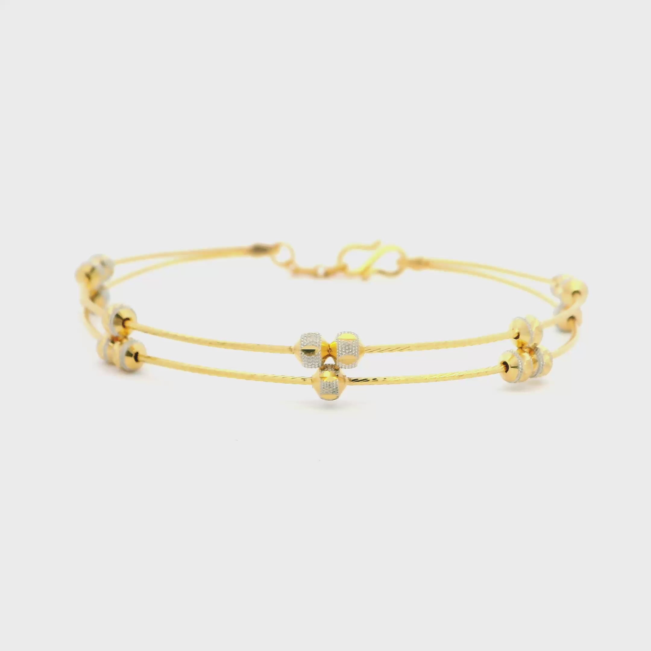 Chic Shine 22K Gold Bracelet for Women