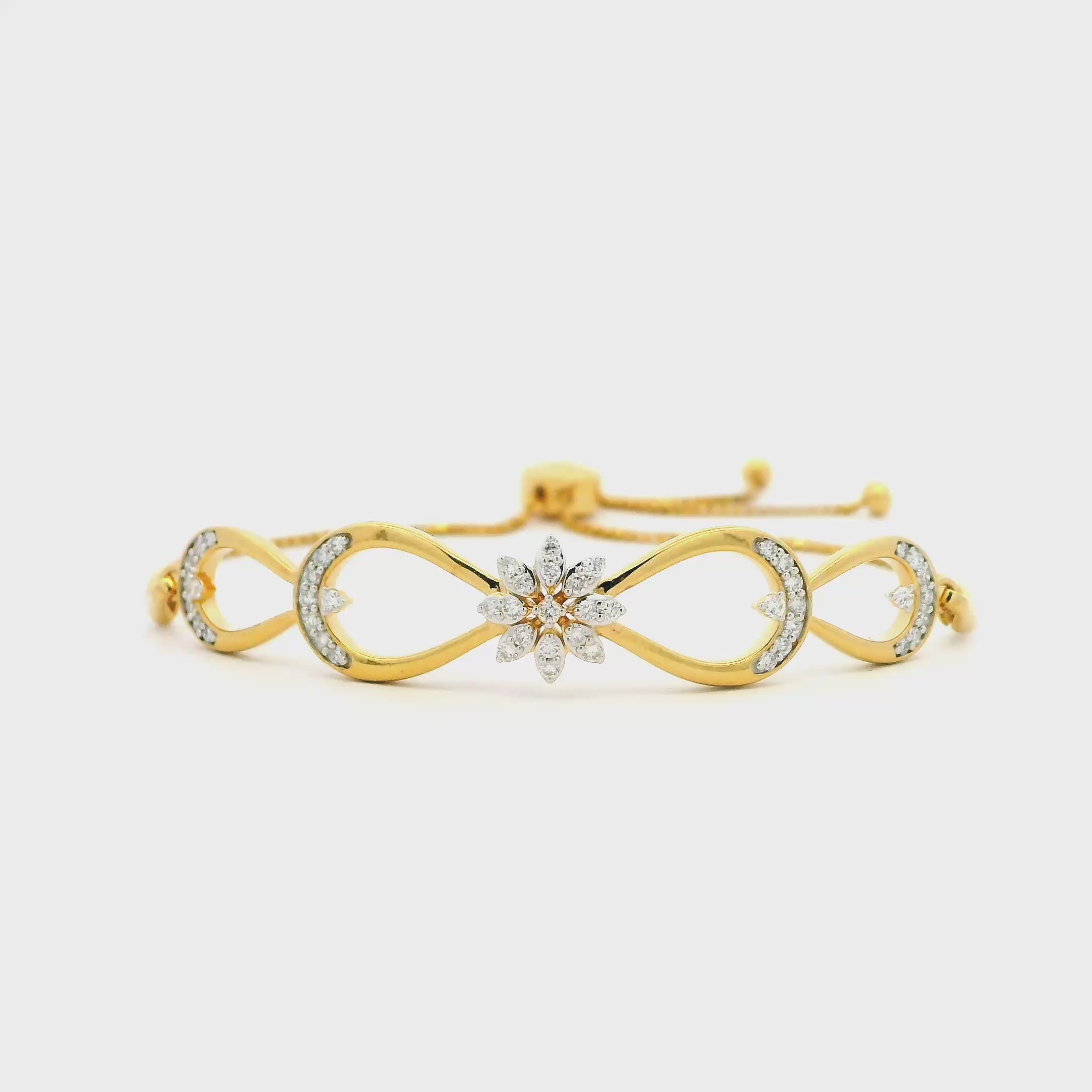 14K Lab Grown Diamond Bracelet
