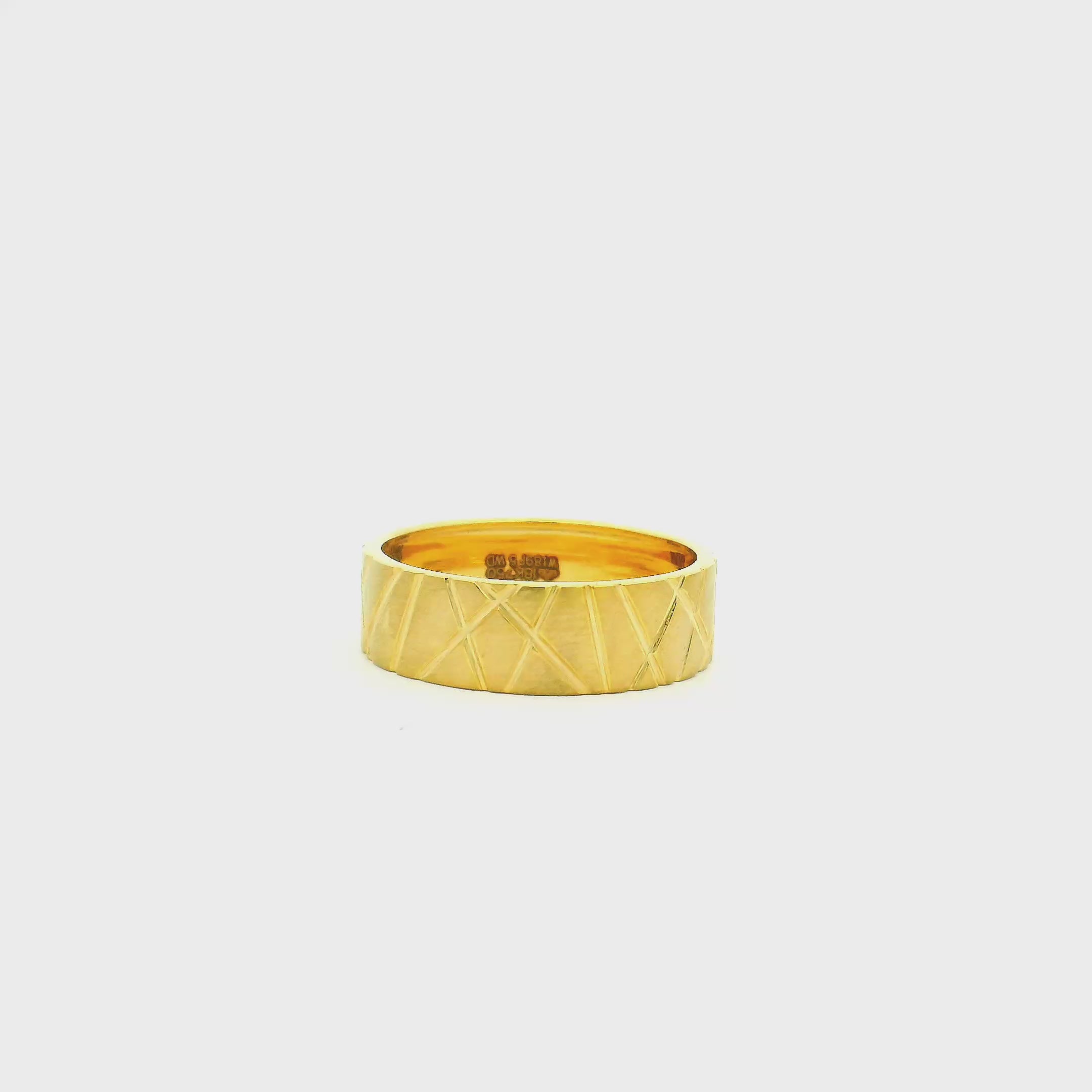 Bold n Dashing Men Gold Ring