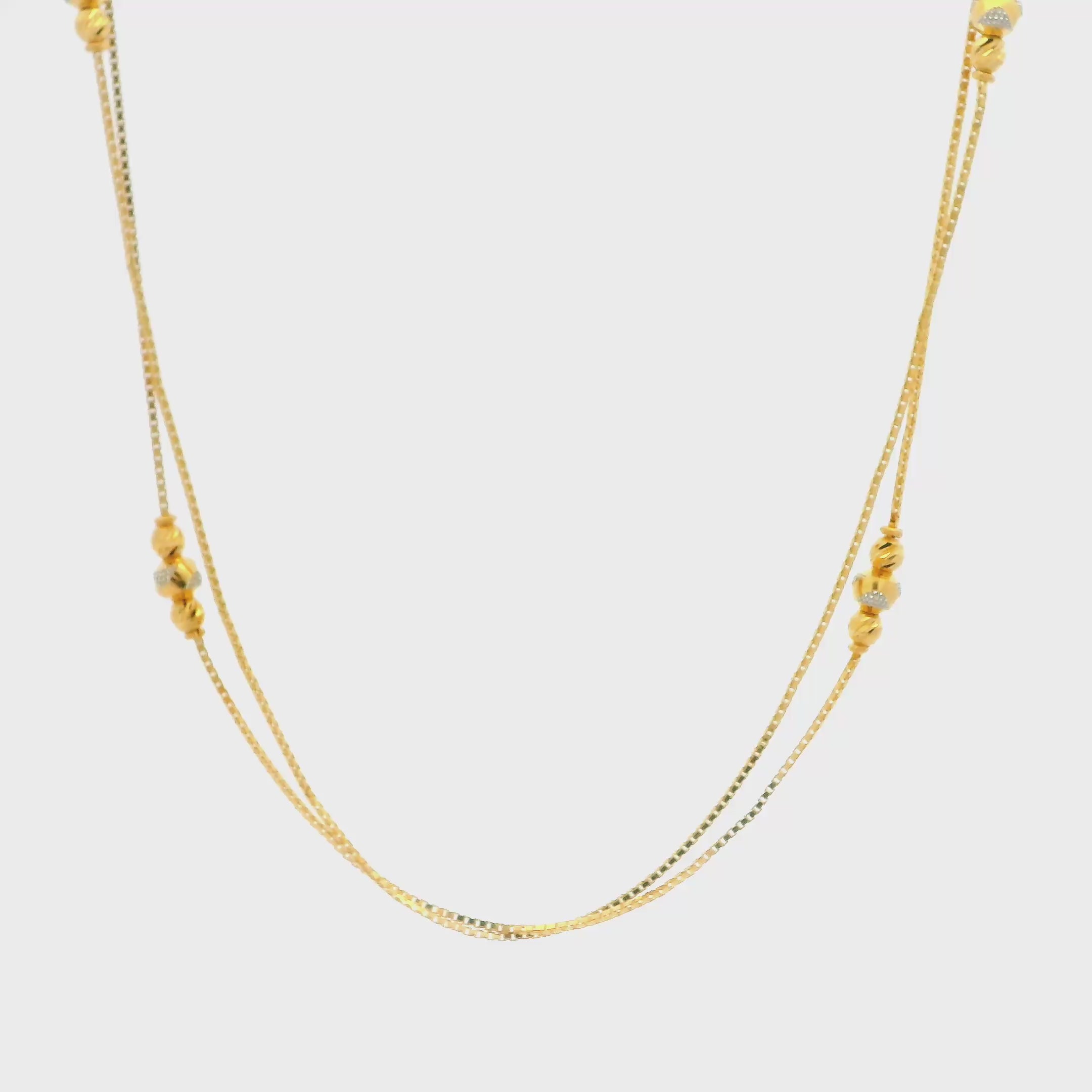 22K Jazzy Shine Gold Chain for Women