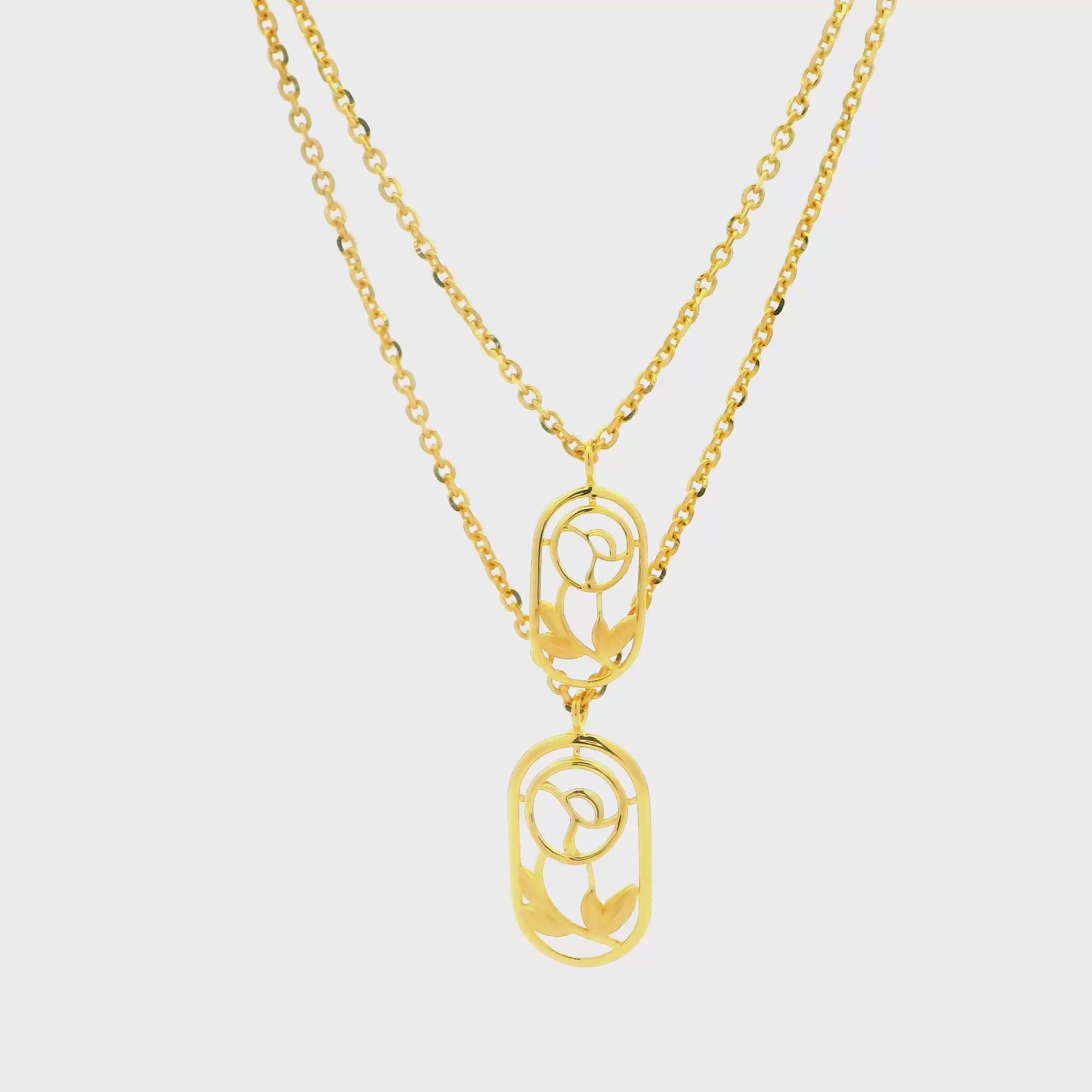 Butterfly Kisses Gold Necklace Set