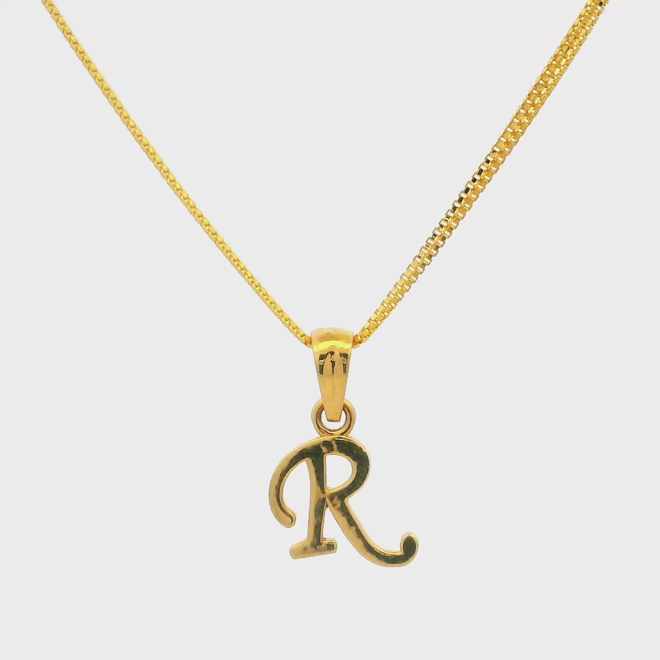 Regal Bloom "R" Pendant