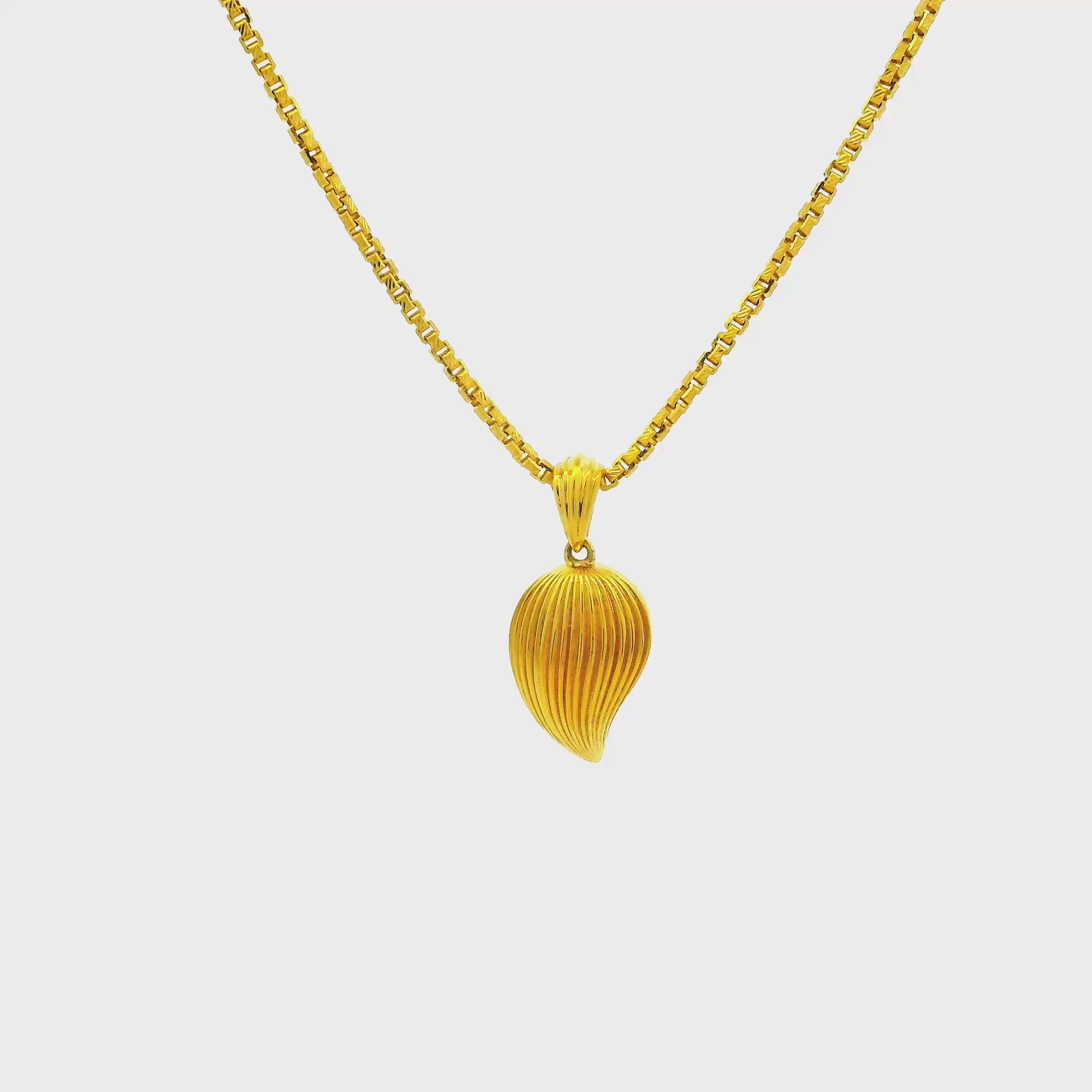 Mesmeric Muse Gold Pendant