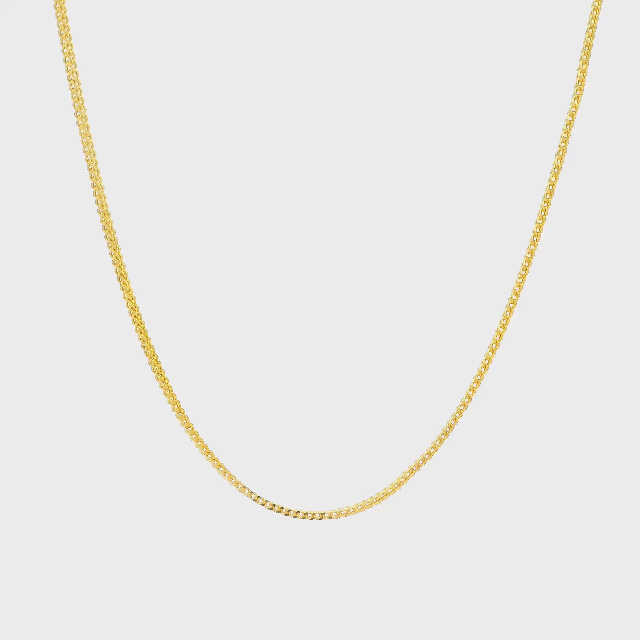 22K Posh Shiny Gold Chain for Women