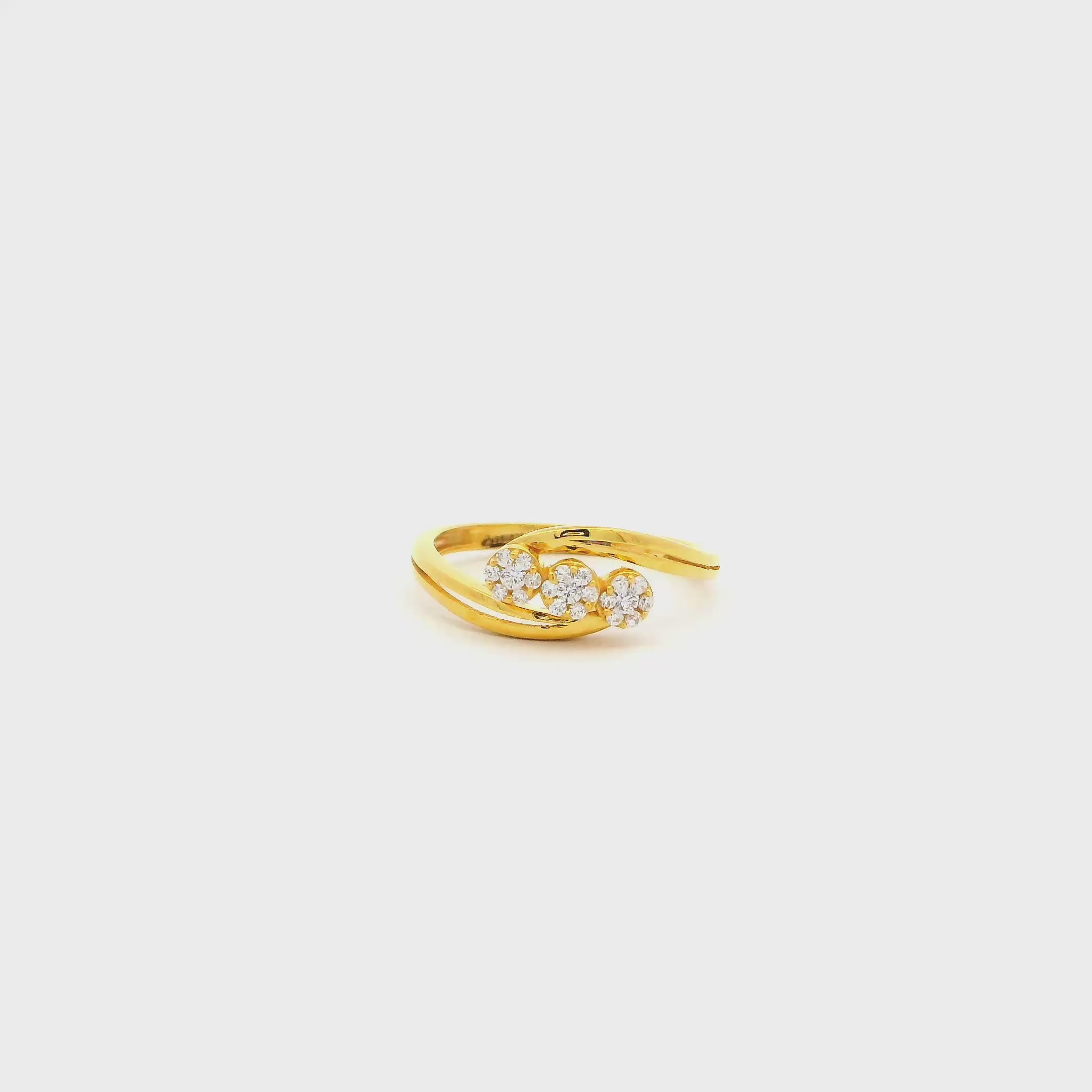 Aura Spark Gold Ring