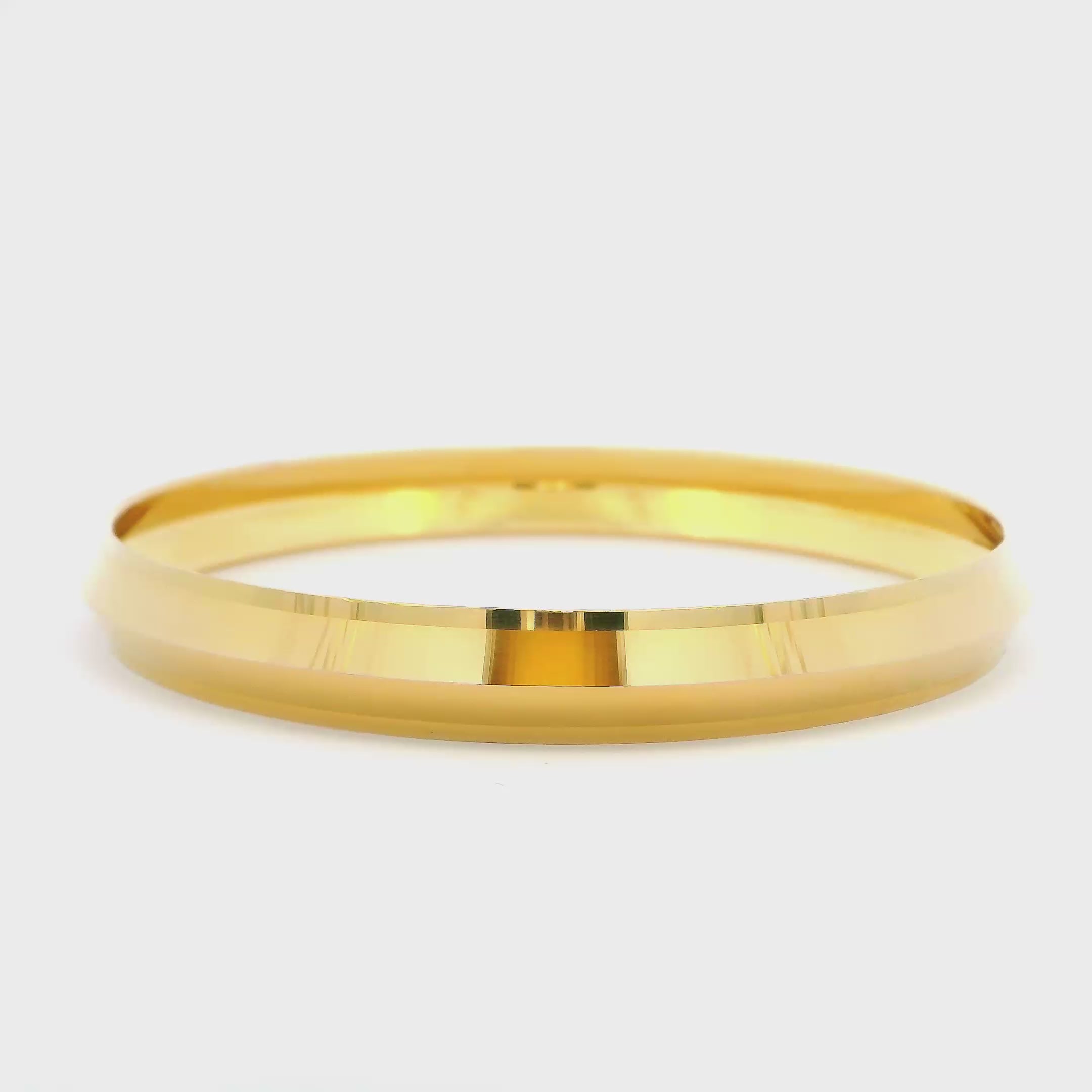 Gleaming Zest Gold Kada For Men