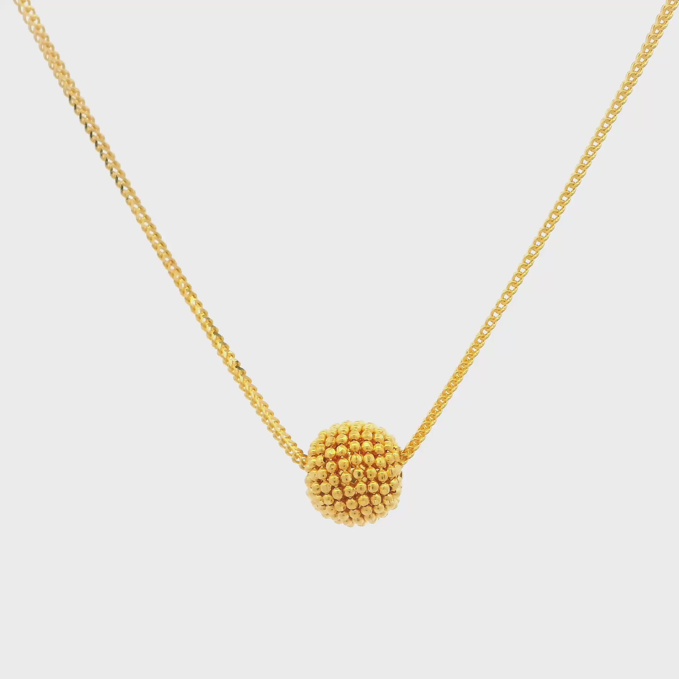 Aurora Sphere Gold Locket