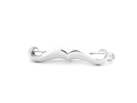 Sterling Mustache Gold Tie Pin
