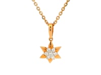 Elegant Blooming Shine Gold Pendant