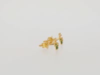 Chic 22K Gold Floral Studs