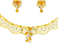 Radiant Charm Gold Necklace Set