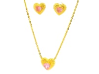 Glamours Love Gold Necklace Set