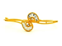 Dazzling Paisley Gold Bracelet
