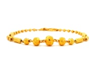Glamorous Glow Gold Bead Bracelet