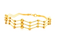 Chic Curvy Gold Bracelet