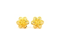 Gracious Full Blossom Gold Studs