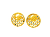Stupendous Sphere Gold Studs