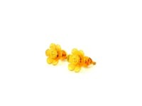 Gleaming Bloom Gold Earrings for Women