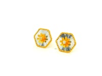 Shiny Hexa Grace Gold Earrings for Women