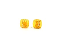 Asthetic Hexagon Gold Studs