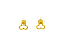 Clover Simplicity Gold Studs
