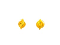 Glossy Style Gold Studs