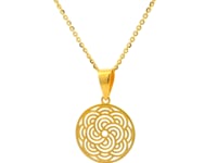 Graceful Gleam Gold Pendant for Women