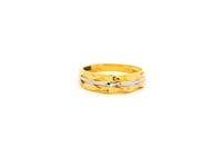 Glossy Glimmer Gold Ring for Women