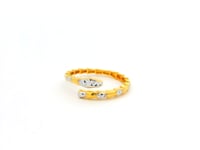 Chic Twirl Gold Ring for Women