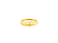 Graceful Bow Gold Ring